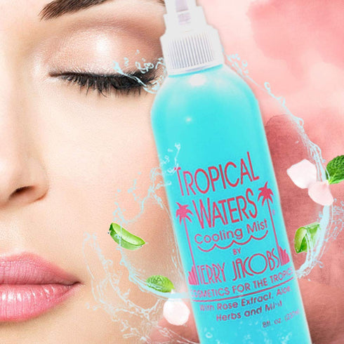 Terry Jacobs Tropical Waters Rose Water Makeup Setting Spray | Alcohol-Free, Oil-Free | 4 Fl Oz Hydrating Face & Hair