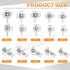 Rustark 100Pcs Battery Spring Plate Assortment Kit Negative to Positive Conversion Spring Contact Plate Battery Springs