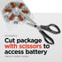 Rayovac 312. 1.45v. (60 Extra hearing aid batteries size Long-lasting mercury-free zinc-air hearing aid batteries
