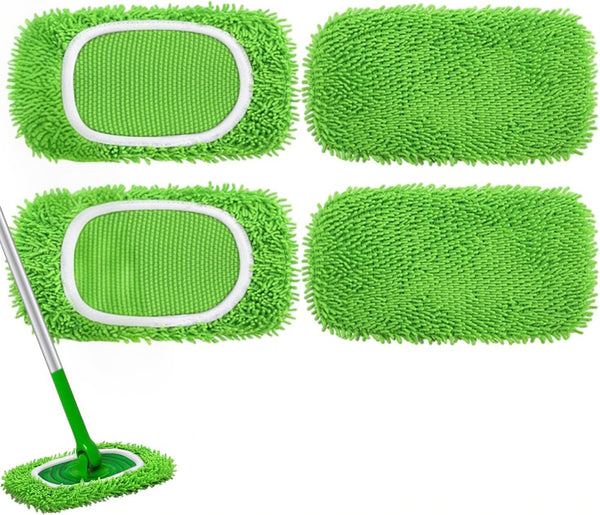 HGVRA Reusable Microfiber Mop Pads, Compatible with Sweeper Sweeping Mopping pad Refills Cloths