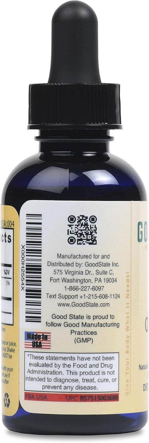 Good State Liquid Ionic Calcium Ultra Concentrate - 10 Drops Equals 50 Mg - 100 Servings