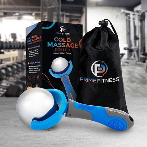 PRIME Fitness Cold Massage Roller Ball | Cold Therapy | Ice Roller Ball with Handle | cryo Stick | Relieve Muscle Pain