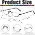 Viseng 2 Pairs Half Frame Reading Glasses, Slim Half Moon Lens Readers for Women Men, Metal Semi Rimless +2.0