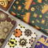 Apol Vintage Gift Wrapping Paper, Ramadan Eid Mubarak Blue Castle Stars Moon Retro Flower, 6 Folded Sheets