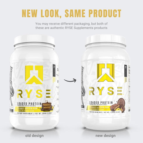 Ryse Loaded Protein Powder | 25g Whey Protein Isolate & Concentrate with Prebiotic Fiber & MCTs | Low Carbs & Low Sugar