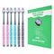 EasyHonor Soft Toothbrushes, Adult Medium Bristle Toothbrushes with Non-slip Handle, 6 Pack