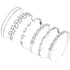 Tatuo 6 Pcs Crystal Headband Crown for Bridesmaids, Faux Pearl Rhinestones Tiara for Wedding Party