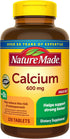 Nature Made Calcium 600 mg with Vitamin D3 | 220 Tablets | Dietary Supplement for Bone Support (pack of 1)