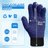 MIG4U Microfiber Gloves - Washable Dusting Gloves for House Cleaning - Blind Cleaner Duster Tool (Navy, S/M)