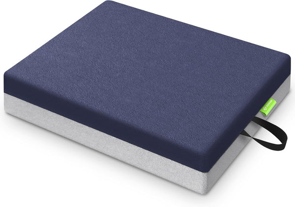 AUVON Ventilation Seat Cushion - Memory Foam for Tailbone Pain Relief, Waterproof, Non-Slip Base for Chair, Wheelchair