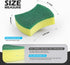 WUHUIXOZ Sponges,24 Pack Kitchen Cleaning Eco Non-Scratch for Dish,Scrub Sponges