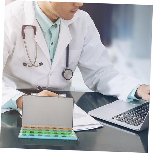 Portable Day Pill Organizer - Weekly Medicine Box for Travel