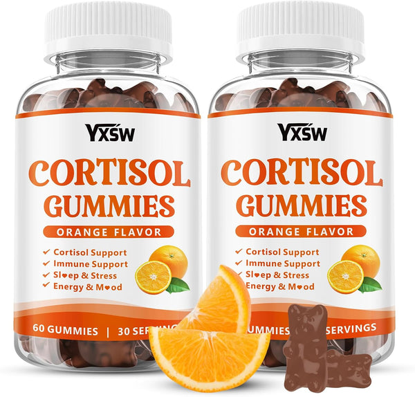 Cortisol Supplements Gummies for Women Sugar-Free Cortisol Gummies with Magnesium Glycinate Ashwagandha