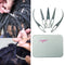 NAYOO Interlock Tool for Locs, EasyLoc Hair Tool for Dreadlocks, 5 Piece Silver Hair Locking Tool
