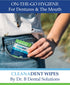 Dr. B Dental Solutions Cleanadent Wipes, Convenient Denture Cleaning Wipes, Refreshes Gums, 30 Pack
