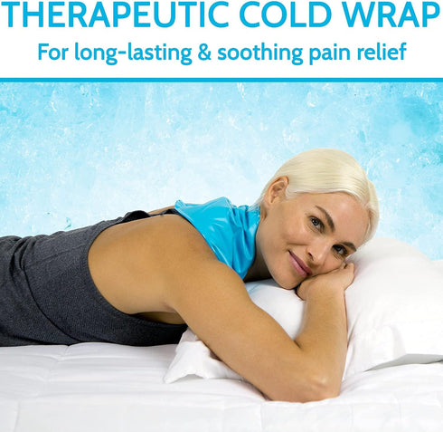 Arctic Flex Neck Ice Pack, Cold Compress Shoulder Therapy Wrap, Reusable Medical Freezer Gel Pad for Swelling,