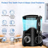 TUREWELL FC162 Water Dental Flosser for Teeth/Braces - 10 Pressure Levels, 8 Water Jet Tips, 600ML Electric Irrigator