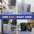 13 Gallon Trash Bags, 50 Pack, Heavy Duty Black Kitchen Bags, Fits 12-16 Gallon Trash Cans