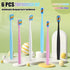 Tetragonal tree 6-Pack Extra Soft Toothbrushes for Sensitive Teeth & Receding Gums - Dentist-Designed Tapered Bristles