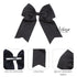 Jumbo Bow Clip with Tails, Black
