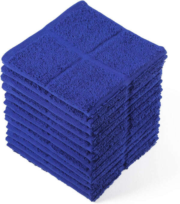 Glynniss Blue Dish Cloths - Highly Absorbent Navy Dish Rags, 100% Cotton Dish Cloths for Washing Dishes, Cleaning