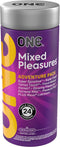 ONE Condoms Mixed Pleasures Variety Pack | Ultra Thin, Glowing, Flavored, and