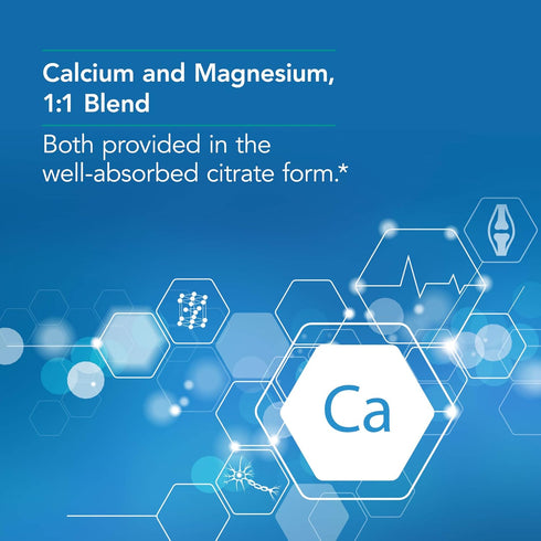 Nutricology Calcium Magnesium Citrate Supplement, Vegetarian Capsules, 100 Count, Bone Health
