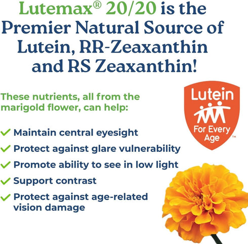 NatureCity True-Vision Eye Health Supplement | Plant-Based Lutein and Zeaxanthin with High Potency Saffron 20mg | Blue
