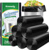 Hommaly 2.6 Gallon 240 pcs Small Black Trash Bags, Strong Garbage Bags,