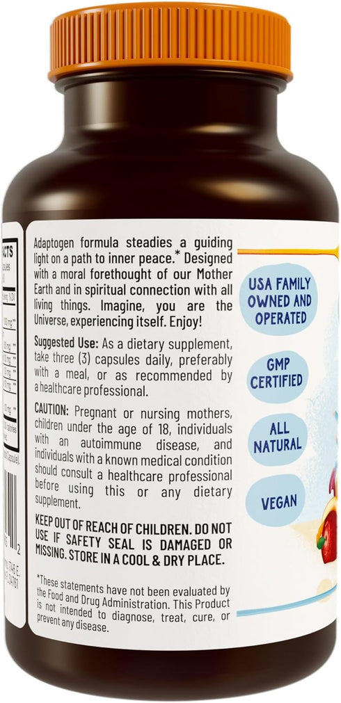 Stress, Mood, Energy Support - Good Vibrations Blend with Ashwagandha Root, Lion's Mane & More