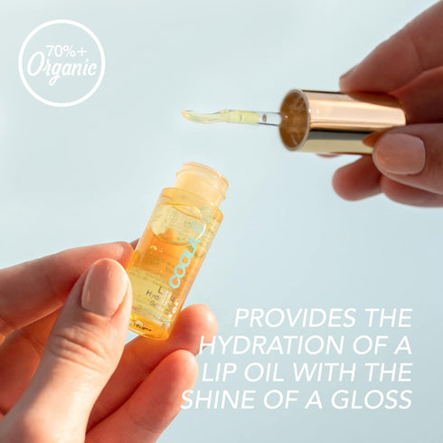 COOLA Organic Liplux Lip Oil And Lip Gloss Sunscreen With SPF 30, Dermatologist Tested Lip Balm For Daily Protection, Vegan And Gluten Free, 0.11 Fl Oz