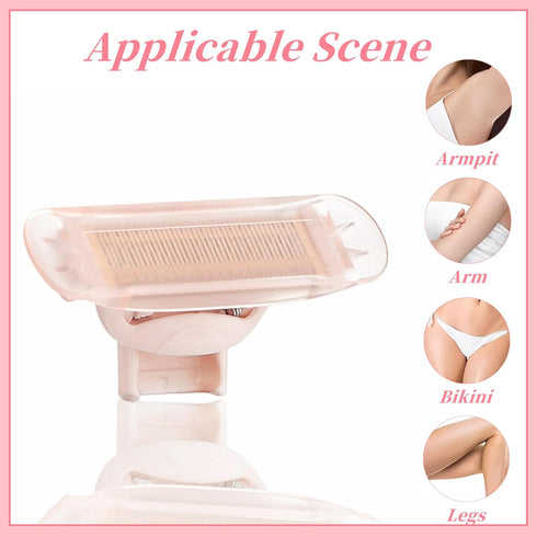 Razor Replacement Heads for Flawless Nu Razor, Body Replacement Heads for Women, Pack of 2 with Covers