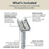Rockwell Razors R1 Double Edge Safety Razor, White Chrome, Beginner-Friendly with 5 Recyclable Blades