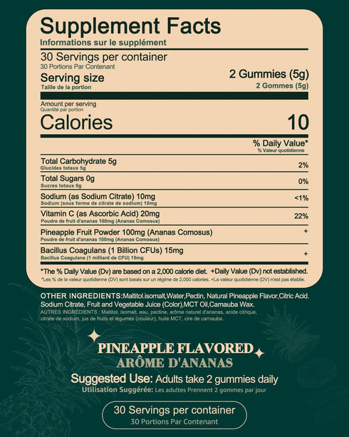 Zenvorica Gummies Gummies Immune 60 Count Premium Feminine Balance for Women - Hawaiian Pineapple pH Balance Probiotic