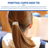Lurrose Gold Ponytail Cuff, High Ponytail Holder Hair Ties, 6 Pcs Punk Gothic Elastic Hair Rope