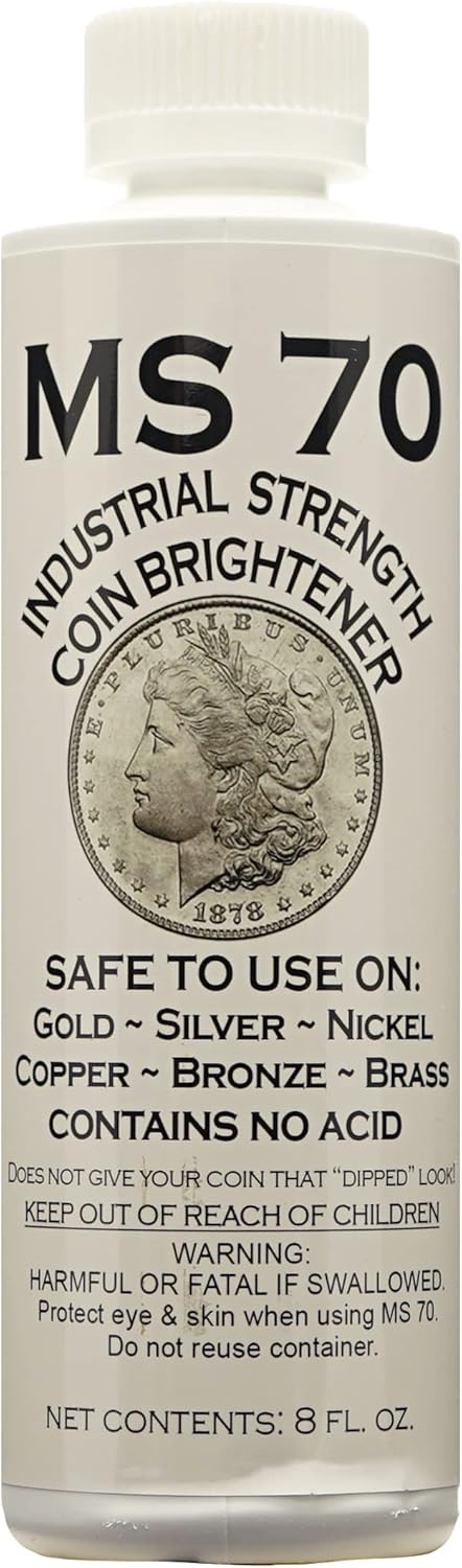 MS-70 8 oz. Coin Cleaner (Qty = 1 Bottle)