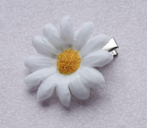 SOWAKA 6 Pcs Vintage Daisy Hair Clips with Alligator Clips, Sun Flower Hair Barrettes for Women, Girls, Wedding Summer