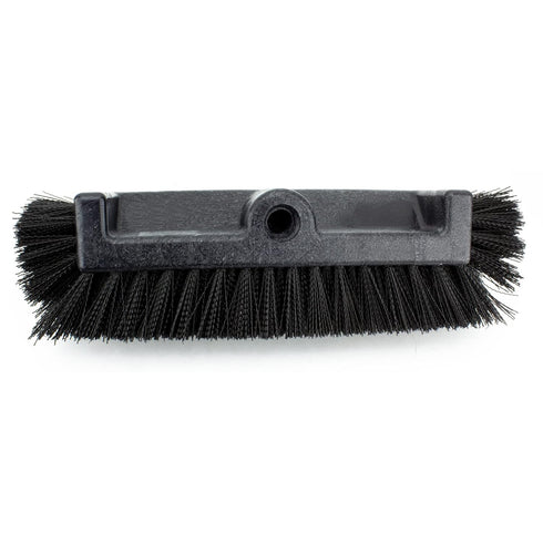 SPARTA Heavy-Duty Tile Scrub Brush, 12" Wide Brush Head with End Bristles for Commercial Tiles, Tubs, and Floors, Black.