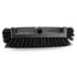 SPARTA Heavy-Duty Tile Scrub Brush, 12" Wide Brush Head with End Bristles for Commercial Tiles, Tubs, and Floors, Black.