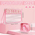 Hillban 2 Pcs Ballet Gifts Chenille Letter Bags, Preppy Patch Makeup Bag, Waterproof Travel Cosmetic Pouch for Women