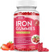 Iron Gummies with Multivitamin, Iron Supplement for Women & Men with Zinc,
