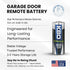 Key Battery Outlet A23 12V Garage Door Opener Battery - Single Alkaline - High-Stability Garage Door Opener Power