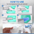 Sani White Ultrasonic Toothbrush, 360 Brite U Shaped Electric Tooth Cleaner, Ortho Sparkle Sonic Glow Brush