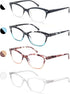 MODFANS Women Reading Glasses 3.0, 4 Pair Stylish Ladies Readers with Comfort Spring Hinge, Pouch Included