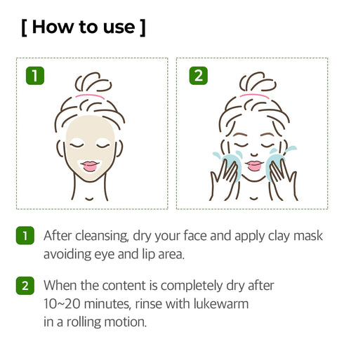 SOME BY MI Super Matcha Pore Clean Clay Mask, 3.52Oz, 100g, Skin Moisturizing Effect for Sensitive Skin