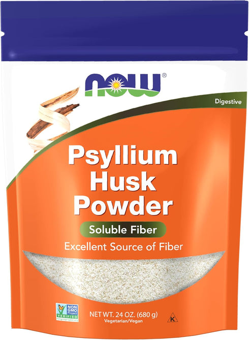 NOW Psyllium Husk Powder, 24-Ounce