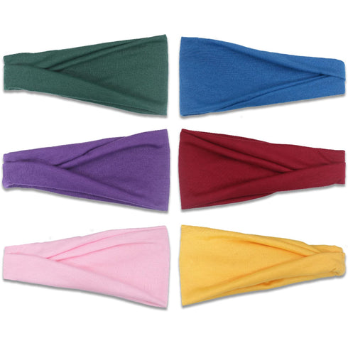IVARYSS Headbands for Women - Non-Slip, Stretchy Hair Accessories for Yoga, Fashion, Travel, 6 Pack