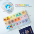 JedJadr 7 3 3 7 3X Day Pill Organizer Times a Day, Morning noon and Night Pill Box, Weekly Pill Organizer Times a Day