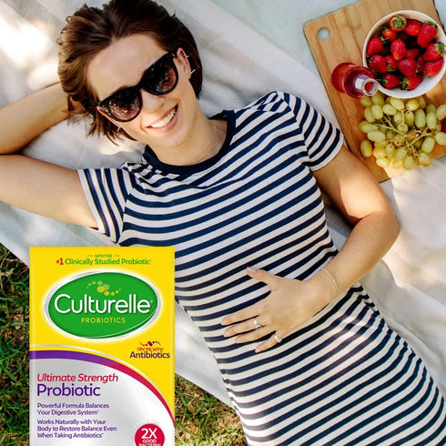 Culturelle Ultimate Strength Probiotic - 20 Billion CFUs - 20 Count - Supports Diarrhea, Gas & Bloating