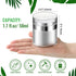 Airless Pump Jar 1.7oz, 50ml Airless Pump Bottles for Thick Moisturizer, Skincare Cream (1.7fl.oz-1Pack)